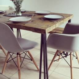 Handcrafted Metal Table Legs Industrial Upcycled Furniture Legs - thumbnail 2