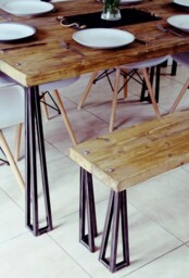 Handcrafted Metal Table Legs Industrial Upcycled Furniture Legs