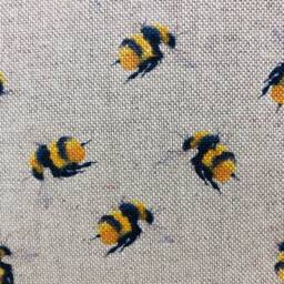 Bee Cushion, Cushion Cover, Small Bumble Bee, Neutral Yellow & Black Duck Feather, Gift For Her, Letterbox - thumbnail 3