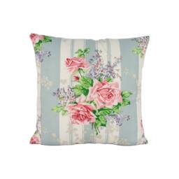 Sanderson - Cecile Rose Duck Egg/Cushion Cover Throw Pillow Designer Home Decor - thumbnail 2