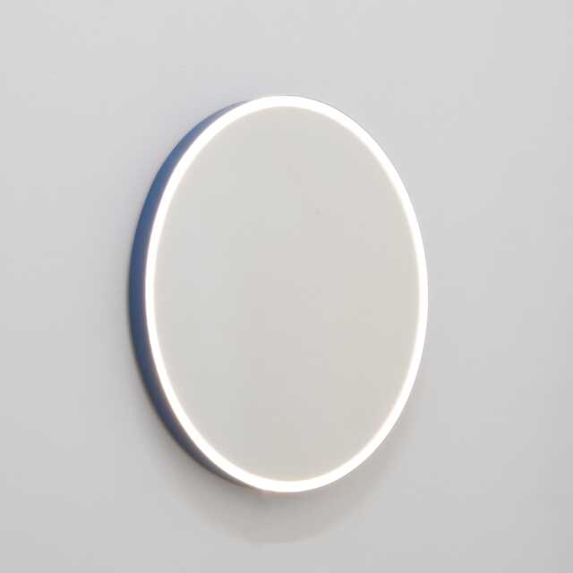Orbis??? Front Illuminated Contemporary Round Mirror With Blue Frame, Xl - image 1