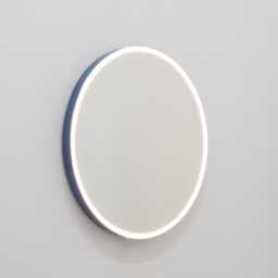Orbis??? Front Illuminated Contemporary Round Mirror With Blue Frame, Xl