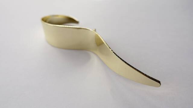Shiny Gold S-Shaped Curved Curtain Cobra Hooks, Shower Decorative Metal Large Hooks Boho Minimalist Decor ??35mm - image 1