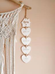 Family Gift - Clay Wall Hanging Decoration Original Personalized Grandmothers' Day Happy Mother's - thumbnail 1