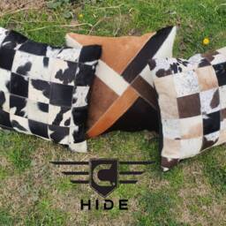 Pillow Cover 2 Cushion Pair Of Pillowcase Cover, Cowhide Cushion Case Cover , 16'' X Pillowcase With Zipper - thumbnail 2