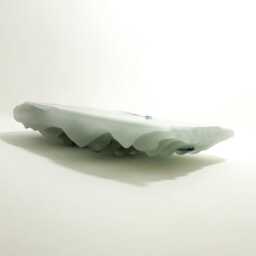 Gray Waves Cast Glass Sculpture - thumbnail 3