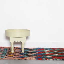 Moroccan Boucherouite Runner Rug Colorful Berber Hallway Carpet, 8.2x2.7 Ft - thumbnail 2