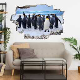 Penguins Wall Decal Sticker Mural Poster Print Art Kids Bedroom Home Office Decor De41 - thumbnail 2