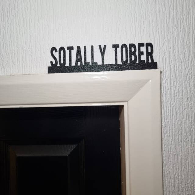 Sotally Tober Door Topper, Shelf Decor, Wall Quirky Home Interior Gift, Door Decoration - image 1