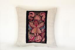 Hand Embroidered Mythic Angel Pillow - thumbnail 1