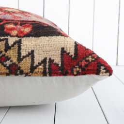 18x18 Vintage Kilim Pillow Cover Turkish Oriental Wool Throw - thumbnail 4