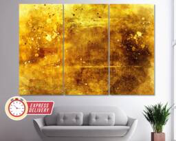 Abstract Gold Canvas Print, Paintings, Wall Art, Golden Decor, Old Gold, Gift