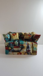 Hand-Made Wine Couch/Sofa Tissue Box Cover - Tissue Box Not Included