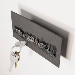 Erlangen Souvenir Gift Tube - Stylish Skyline Silhouette Design For Ideal City Memento Perfect Idea/Souvenir - thumbnail 3