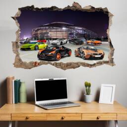 Super Fast Racing Sport Cars Wall Sticker Decal Mural Poster Decor 658 - thumbnail 1
