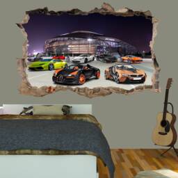 Super Fast Racing Sport Cars Wall Sticker Decal Mural Poster Decor 658 - thumbnail 3