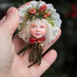 Handmade Christmas Tree Ornament Pendant Decoration, Holiday Decor - thumbnail 2