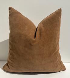 Camel Brown Chenille Pillowcase, Throw Pillow, Bedroom Cushion, Decorative Cushion Cover, 20x20