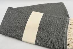 "Black Diamond Blanket, 200cmx240cm, Throw Blanket, Turkish Bedspread, Beach Throw, 79""x95"