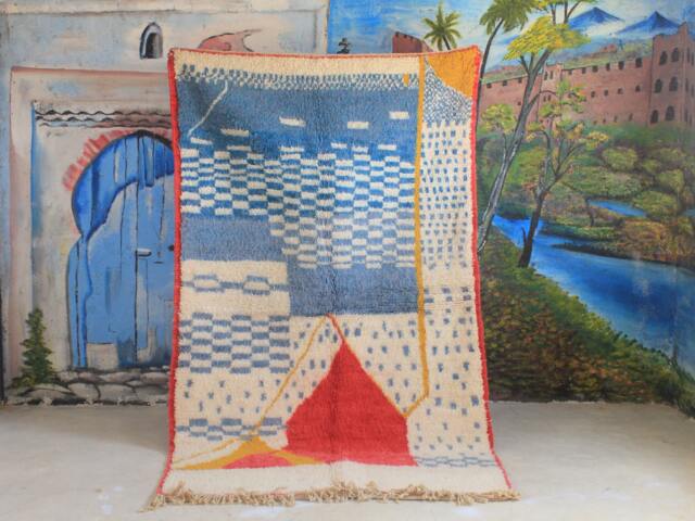 Custom Fabulous Azilal Rug, Authentic Moroccan Rug, Abstract Multicolored Carpet, Handmade Bohemian Rug - image 1