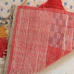 Custom Fabulous Azilal Rug, Authentic Moroccan Rug, Abstract Multicolored Carpet, Handmade Bohemian Rug - thumbnail 4