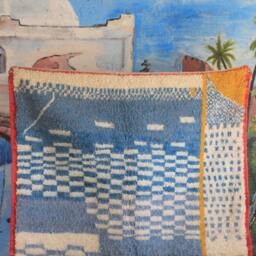 Custom Fabulous Azilal Rug, Authentic Moroccan Rug, Abstract Multicolored Carpet, Handmade Bohemian Rug - thumbnail 2