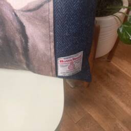 Handmade Harris Tweed Donkey Cushion Cover, Country Home Decor - thumbnail 2