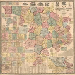 Vintage Middlesex County, Massachusetts Map Print Photo Paper, Matte, Or Canvas - thumbnail 3
