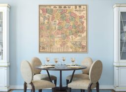 Vintage Middlesex County, Massachusetts Map Print Photo Paper, Matte, Or Canvas - thumbnail 1