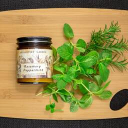 Scented Candle Rosemary Peppermint, Soy Candle, Gift For Vegan, All Natural - thumbnail 3