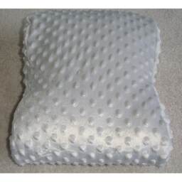 Tempur Original Travel Pillow Cover Only Small 25x31cm Cuddlesoft Fleece Case Neck Cervical Minky Cushion Plush Grey Pillowcase Spots - thumbnail 2