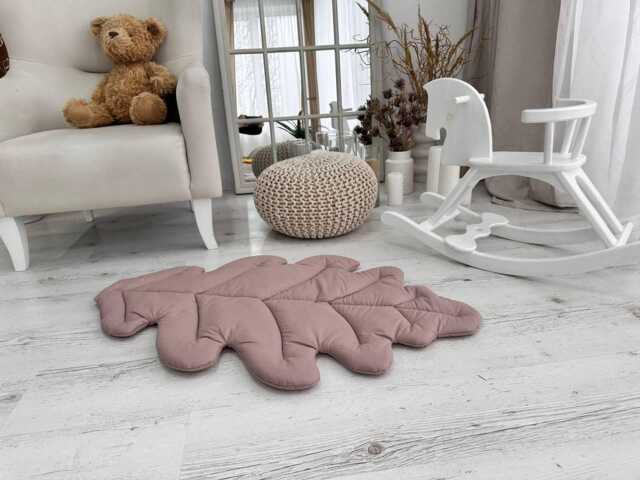 Leaf Baby Play Mat Organic Cotton Woodland Nursery Rug - image 1