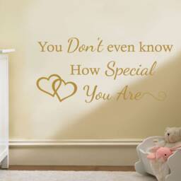 You Don't Even Know Nursery Wall Art Sticker, Modern Transfer, PVC Decal - thumbnail 2