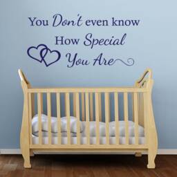 You Don't Even Know Nursery Wall Art Sticker, Modern Transfer, PVC Decal - thumbnail 3
