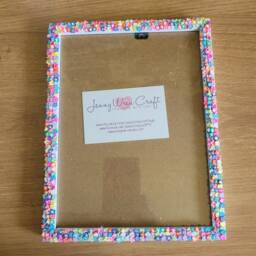 Colourful Star Shaped Clay Slices Photo Frame 6 X 8 Inches Without Border - thumbnail 3