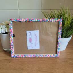 Colourful Star Shaped Clay Slices Photo Frame 6 X 8 Inches Without Border - thumbnail 2