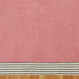 Handmade Cotton Kilim Runner Rug Green, Blue, Pink, 2x10 Ft - thumbnail 3