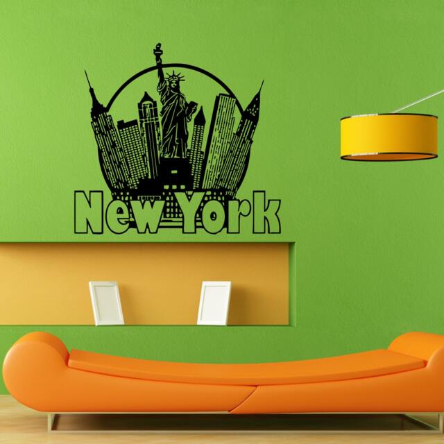 New York Ny City Skyline Wall Sticker Vinyl Mural Decal Home House Apartment Art Decor Free Shipping L055 - image 1