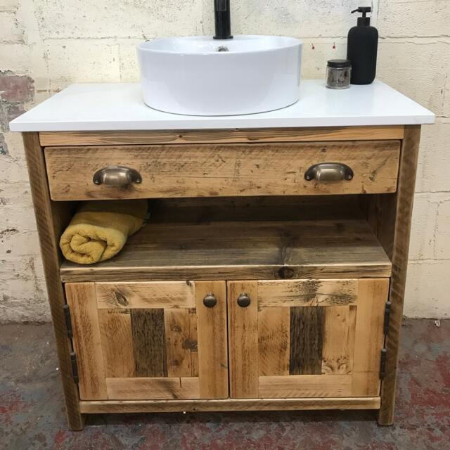Warwick - Handmade Reclaimed Timber Bathroom Furniture - image 1