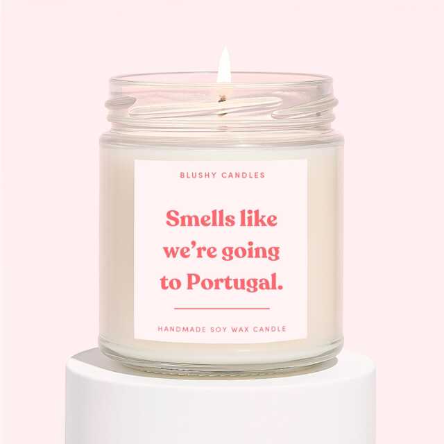 Portugal Gifts - We're Going To Surprise Candle Trip Reveal - image 1
