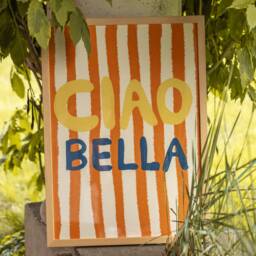 Poster Ciao Bella Art Print/Quote Italy Summer Typographic Poster Modern - thumbnail 2