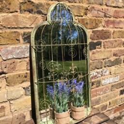 Mirror With Shelf Hanging Garden Ornaments Patio D??cor Gardening Gardener Present Gift - thumbnail 2