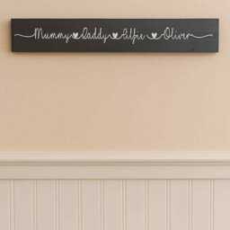 Personalized Family Name Sign Wooden Home Decor Wall Hanging - thumbnail 3