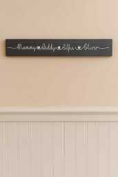 Personalized Family Name Sign Wooden Home Decor Wall Hanging - thumbnail 1