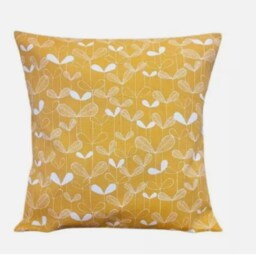 Missprint Saplings Sunflower Floral Yellow Ochre Cushion Cover , Scandi Throw Pillow Scatter Cushions UK - thumbnail 3