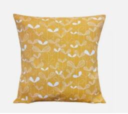 Missprint Saplings Sunflower Floral Yellow Ochre Cushion Cover , Scandi Throw Pillow Scatter Cushions UK - thumbnail 1