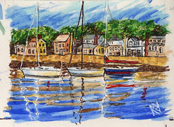 Rockport, Nautical Wall Art, 8x10 - image 1