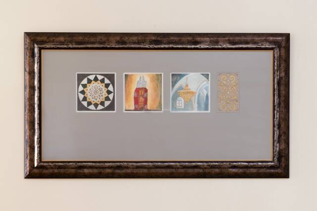 Abuhav Synagogue Art Print - Zefat Israel, Jewish Wall Decor - Unframed - image 1