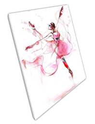 Elegant Ballet Dancer Wall Art Print Pink Ballerina Picture For Home Or Office Decor - thumbnail 1