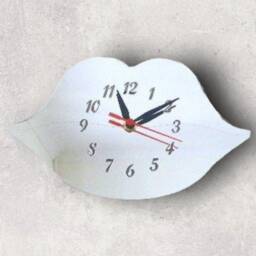 Pair Of Lips Acrylic Clock - Many Colours Available - Bespoke Shapes & Sizes Made - thumbnail 2